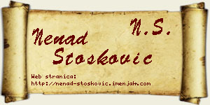 Nenad Stošković vizit kartica